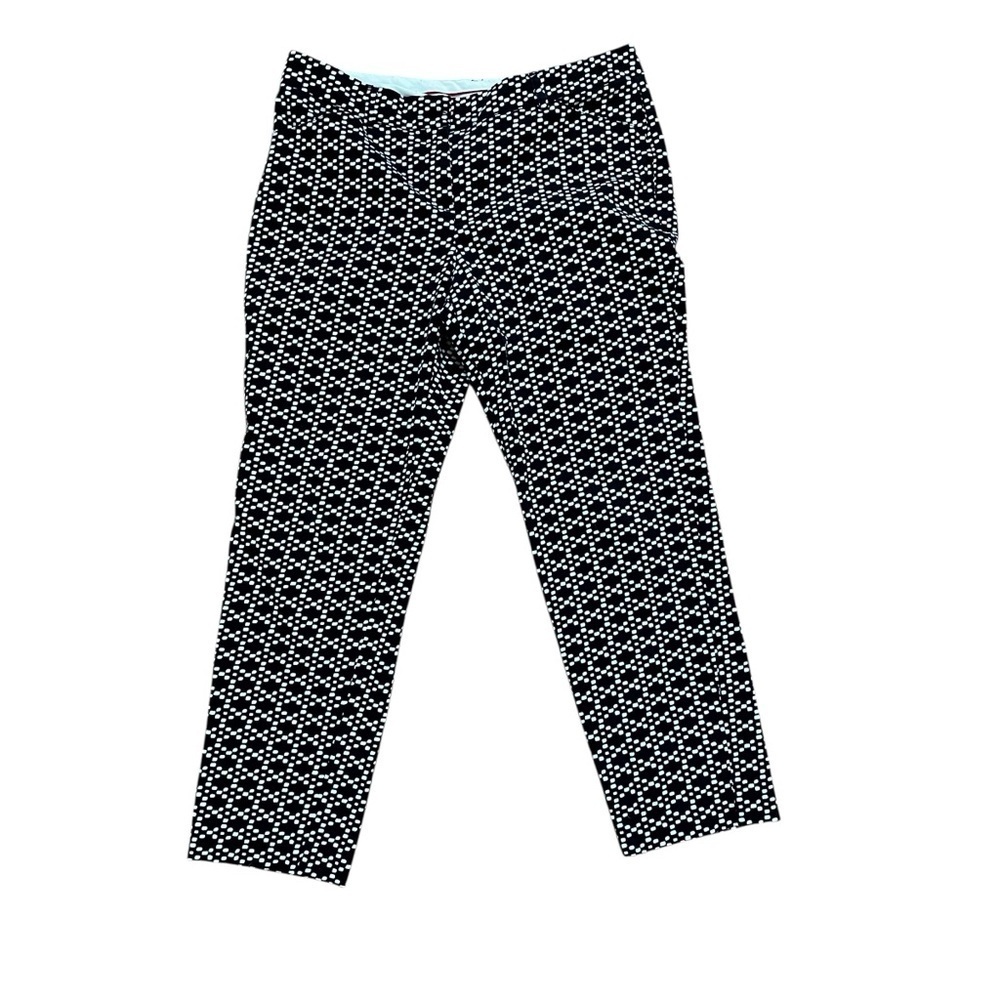 Zac & Rachel Size 10 Women’s Cropped Pants Black and White Zipper Pockets